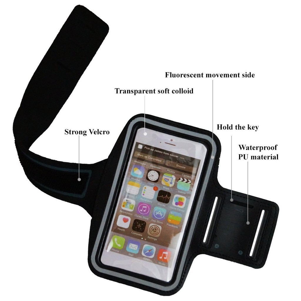 Đai đeo tay armband tập thể thao cho điện thoại iPhone, Samsung, Lumia màn hình 4.0 inch (hồng)