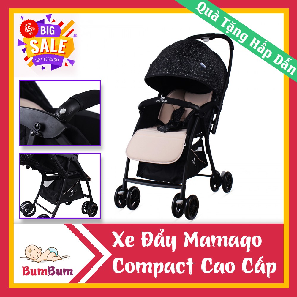 ⚡Xe đẩy cho bé👼 Mamago Compact 319 Linen Premium