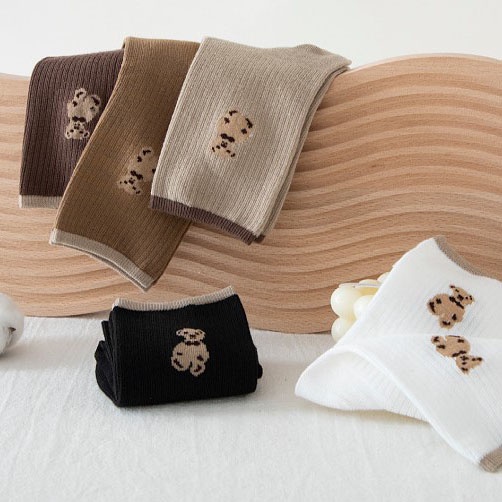 SIÊU HOT - Tất NỮ CỔ CAO hình gấu cao cấp siêu cute