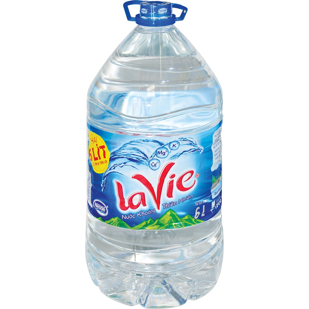 Nước khoáng Lavie can 6 lít