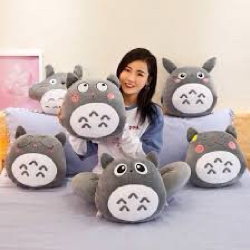 (Sẵn HCM)- Gối mền totoro- Gối kèm mền giá rẻ