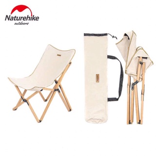 Ghế dã ngoại gấp gọn chất liệu gỗ cao cấp cho đi phượt du lịch cắm trại camping Glamping Naturehike NH19JJ008