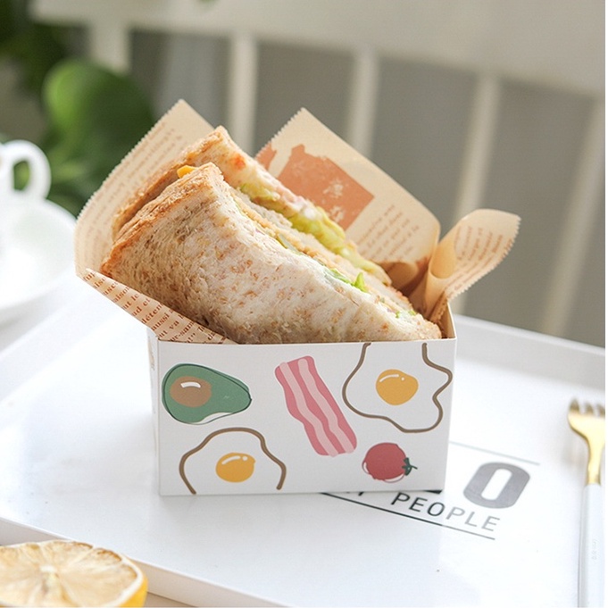 Giấy Dầu Tự Nhiên Bằng Silicone Dùng Gói Bánh Sandwich/Bánh Quy/Bánh Quy