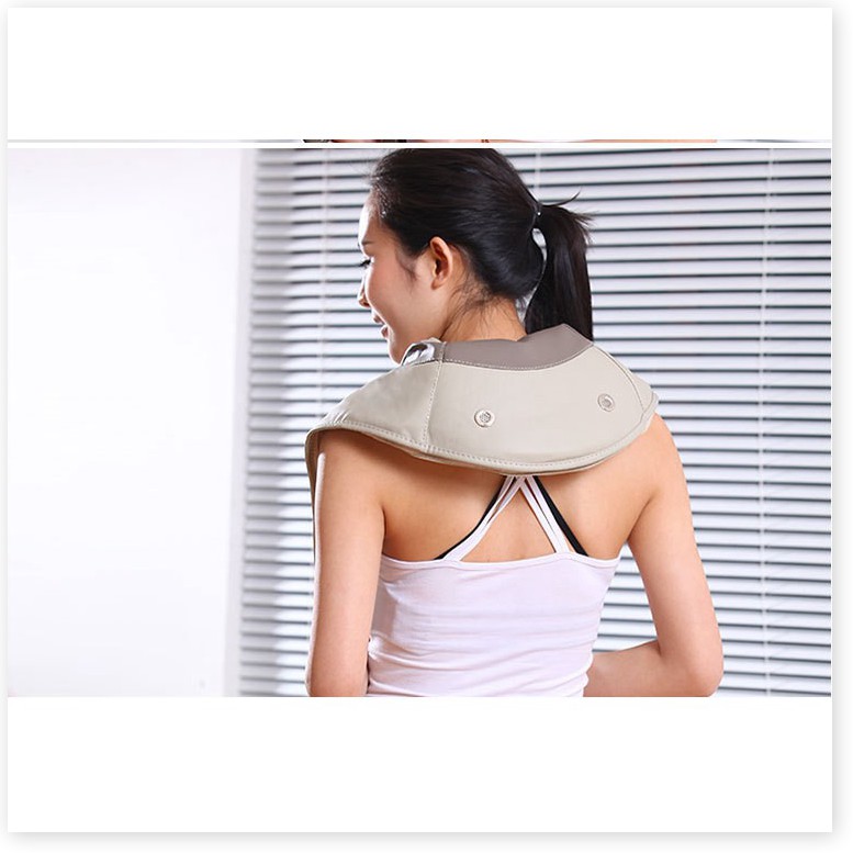 Đai massage 🎉SALE ️🎉 Đai đeo massage lưng vai cổ gáy cho dân văn phòng thông máu giảm đau, sử dụng gọn nhẹ  2179