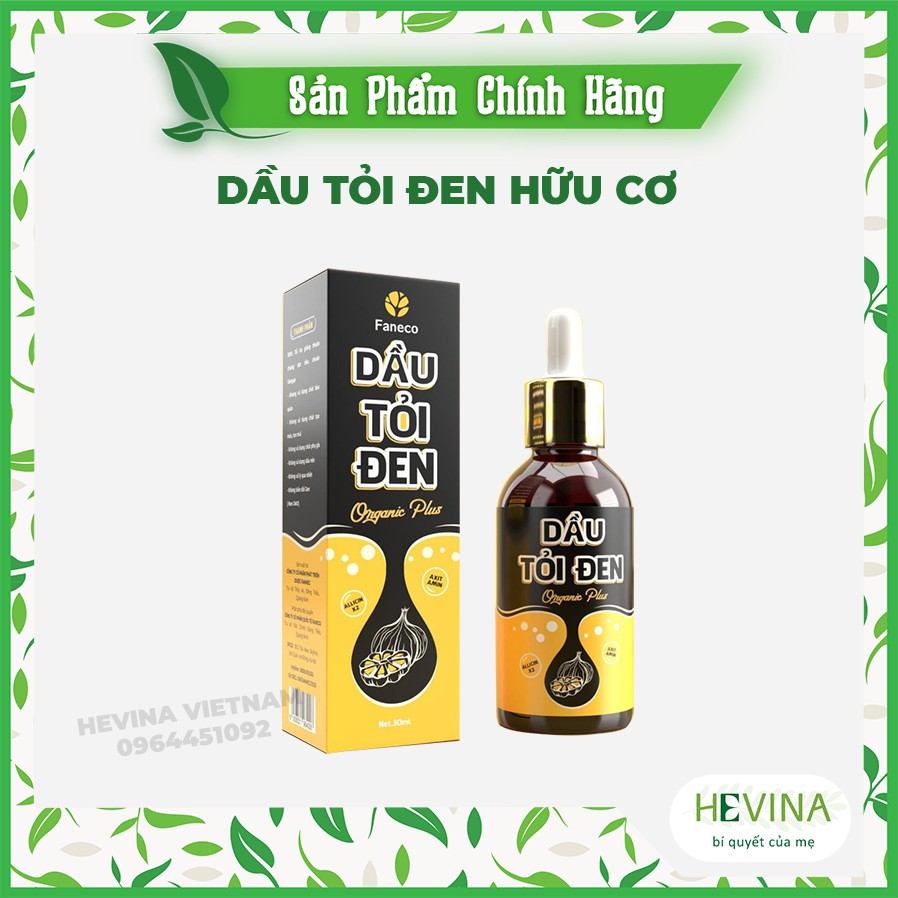 Dầu Tỏi Đen Organic ( Hỗ trợ điều trị Dứt Điểm Ho, Sổ Mũi, Cảm Cúm, Cảm Lạnh, Khò Khè Khó Thở)