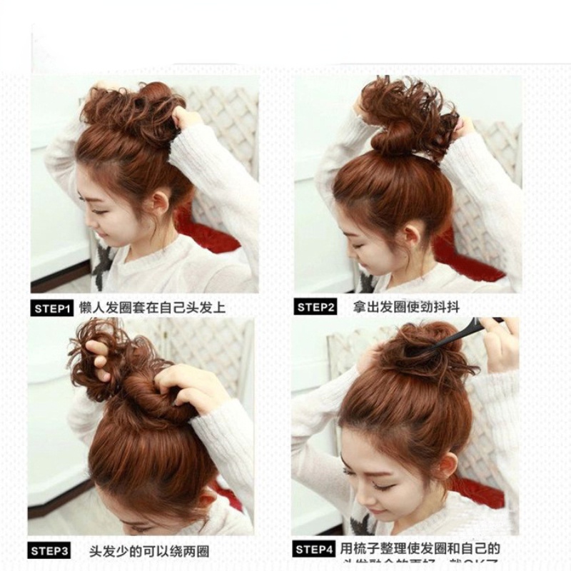 Búi Tóc Giả Phong Cách Âu Mỹ Cá Tính Cho Nữ