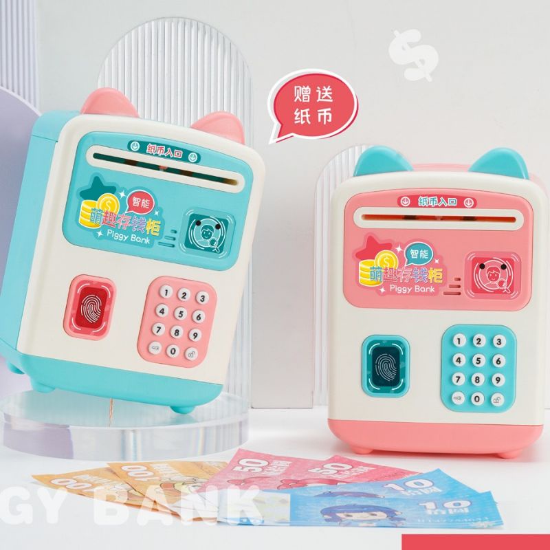 Két Sắt Mini Thông Minh Tai Thỏ Dùng Mật Khẩu Và Vân Tay Có Tay Cầm