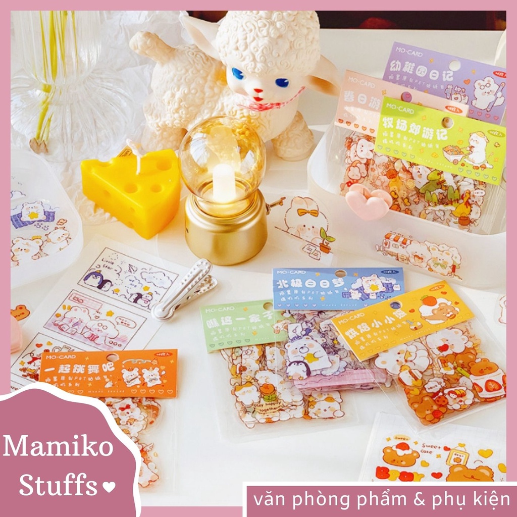 STICKER NHÃN DÁN TÚI ANIMAL SIÊU XINH NHIỀU MẪU