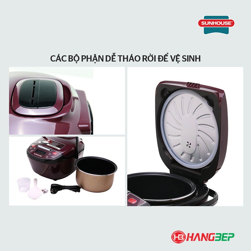 Nồi cơm điện tử chống dính 1.8 lít Sunhouse SHD8909