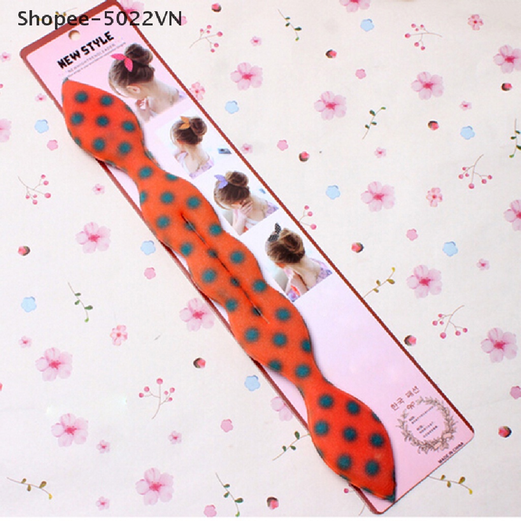 [Hàng mới về] Dụng cụ búi tóc kiểu tai thỏ bằng mút xốp kích thước 29.5cm