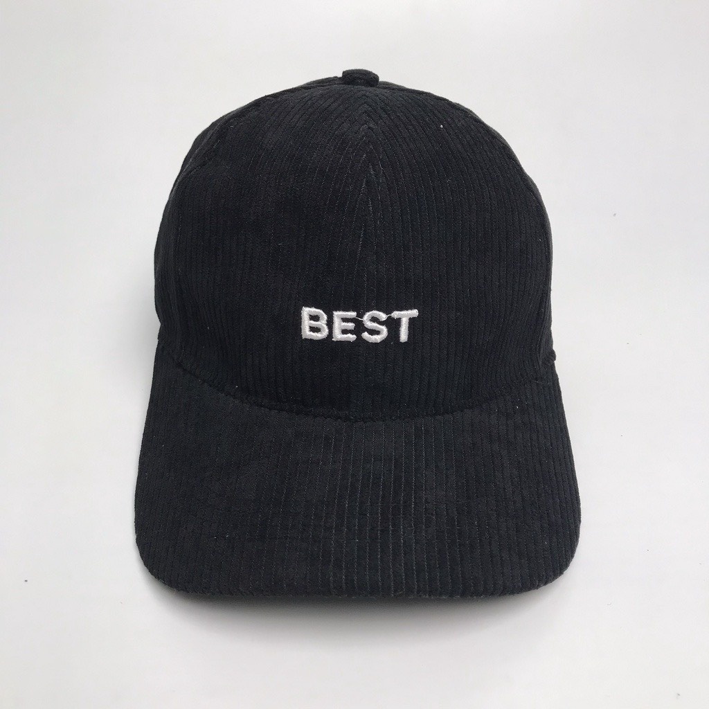 Nón lưỡi trai nam nữ chất nhung mũ unisex thêu Best sang xịn rẻ trẻ trung hợp thời trang Lch