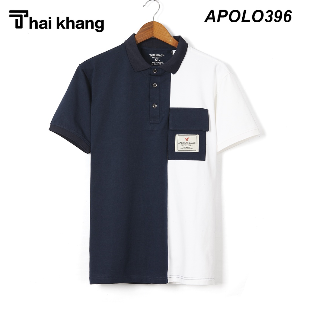 Áo thun polo nam cotton 100% THÁI KHANG vải cotton dày mềm siêu mát APOLO39