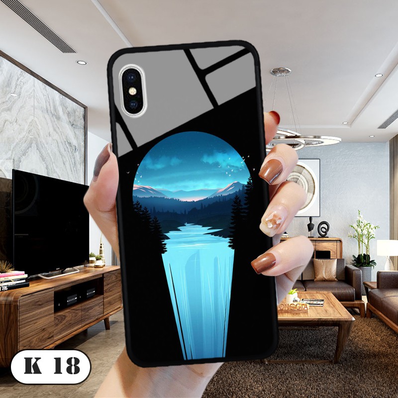 Ốp lưng kính 3D cao cấp iPhone XS Max