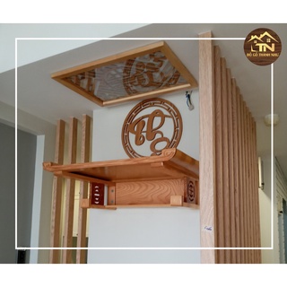 TRANG THỜ TREO TƯỜNG MS13 - CHẤT LIỄU GỖ SỒI NHIỀU KÍCH THƯỚC