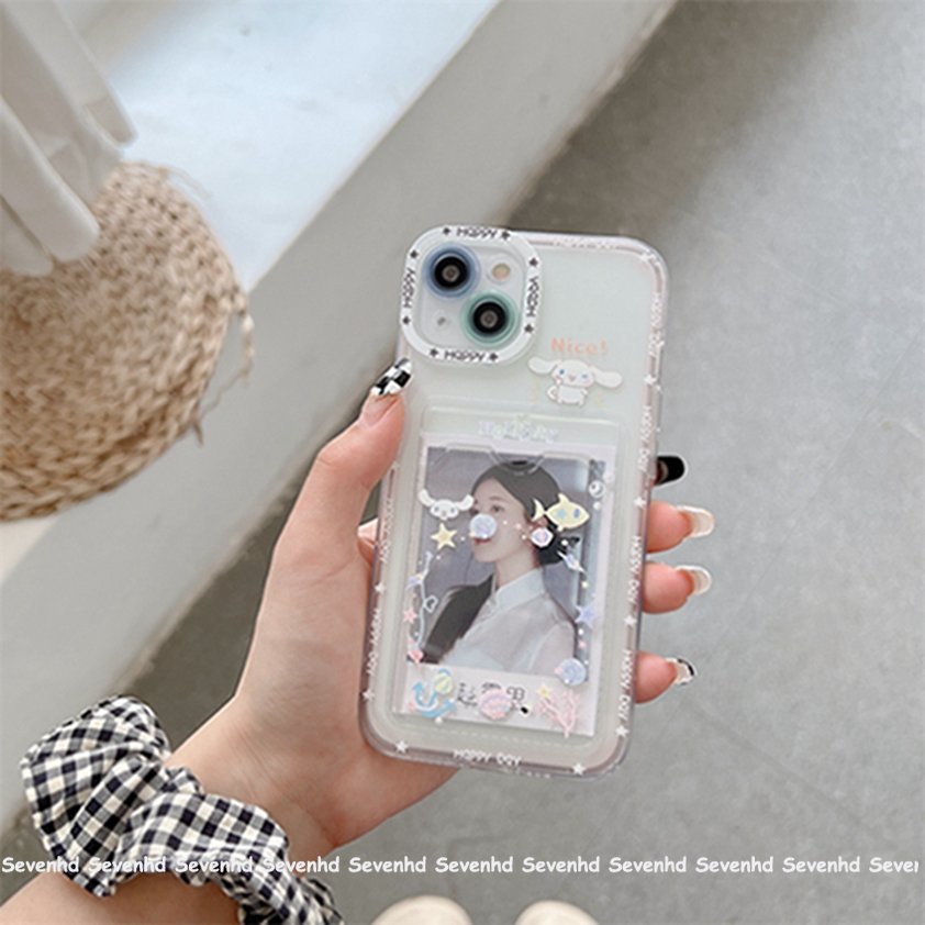 Ốp Điện Thoại Mềm Trong Suốt Có Ngăn Đựng Thẻ Cho iPhone 14 13 12 11 Pro Max X XR Xs Max 8 7 6 6s Plus SE 2020