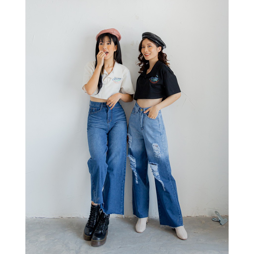 Áo Thun Polo Croptop In Hình - LEO's clothing AT2021 | BigBuy360 - bigbuy360.vn