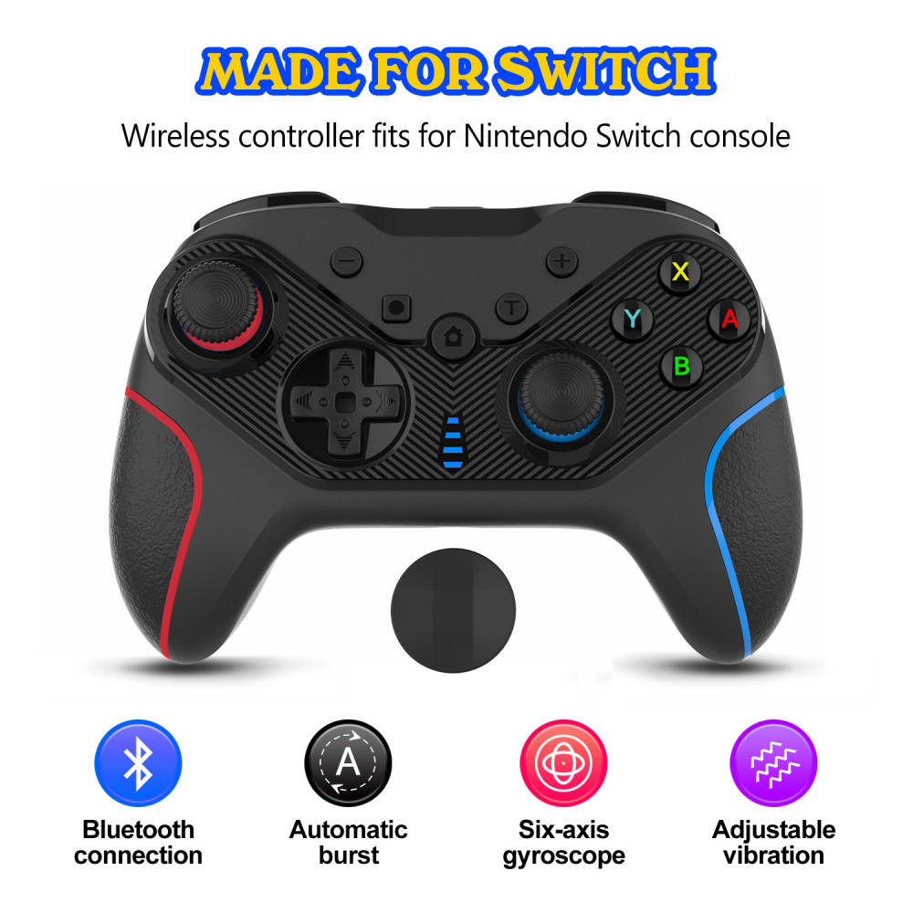 For Switch Pro Gamepad Wake-up Can Be Connected Bluetooth Game Controller With for PC/for steam/for Android phones, D-pad Can Be Replaced