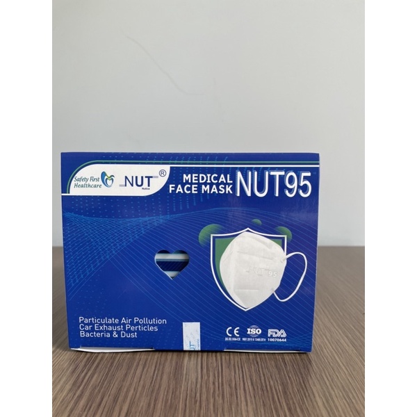 Khẩu trang y tế Nut 95, thiết kế 3D ôm khít mặt ( hộp 20 cái)