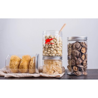 Hũ Nhựa PET - 1000ml - Nắp Nhôm, Nắp Nhựa Chọn Màu Giá (Sỉ) Xuất Xưởng