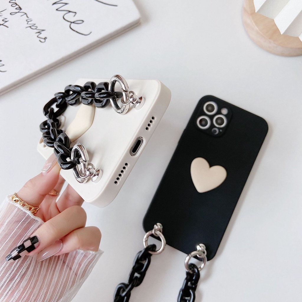 Ốp Điện Thoại Có Dây Đeo Chống Rơi Cho iPhone 11 12 13 6 6S 8 7 plus 8 7 11 13 pro max X Xs max XR SE 2020 12 pro max