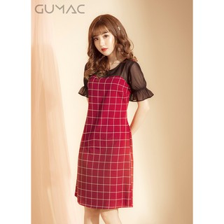 Đầm suông caro GUMAC MS03908