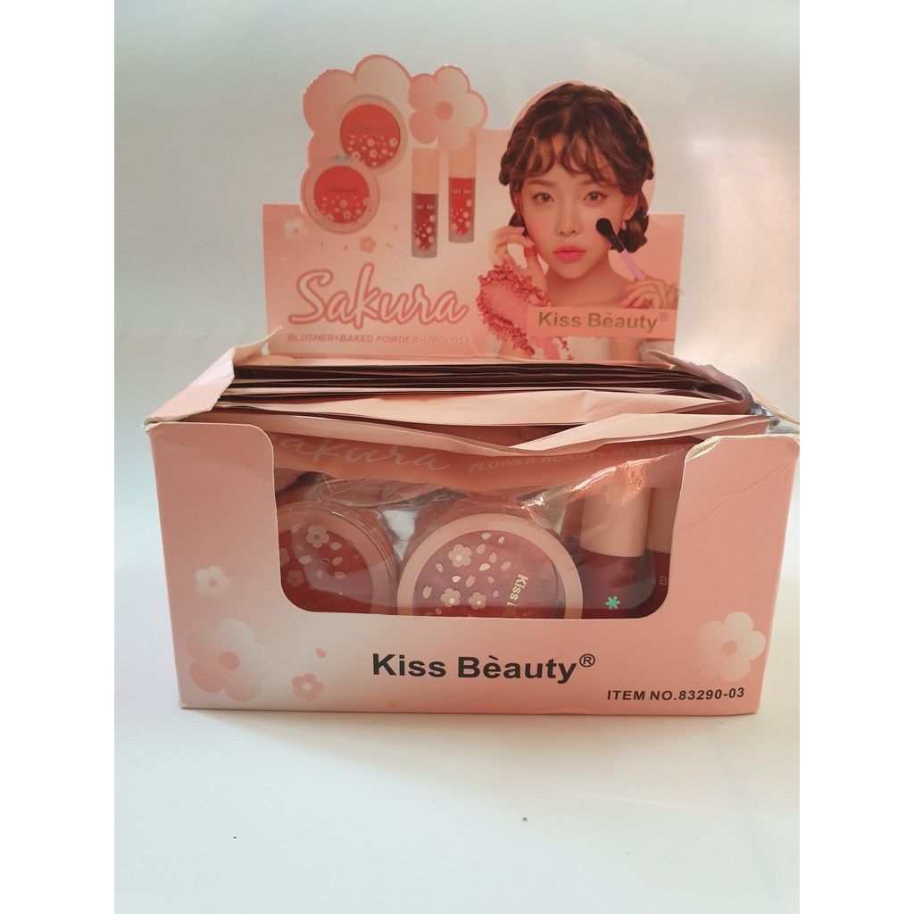 Set Trang Điểm Make Up Cao Cấp 4 Món Sakura Kiss Beauty Mỹ Phẩm Mys