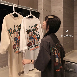 (ORDER) Áo thun nữ cộc tay form rộng in chữ sau lưng style nữ sinh đáng yêu cá tính