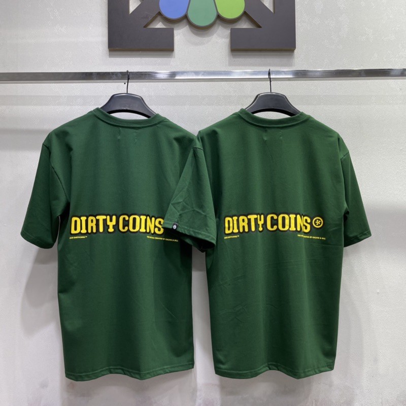 Áo thun Bob T-shirt Dirtycoins - Dark Green Full tag Nam nữ Kun Shop