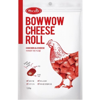 Snack Cho Chó BowWow Cheese Roll - Phô Mai Cuộn 2 Vị - (Gói 120g)