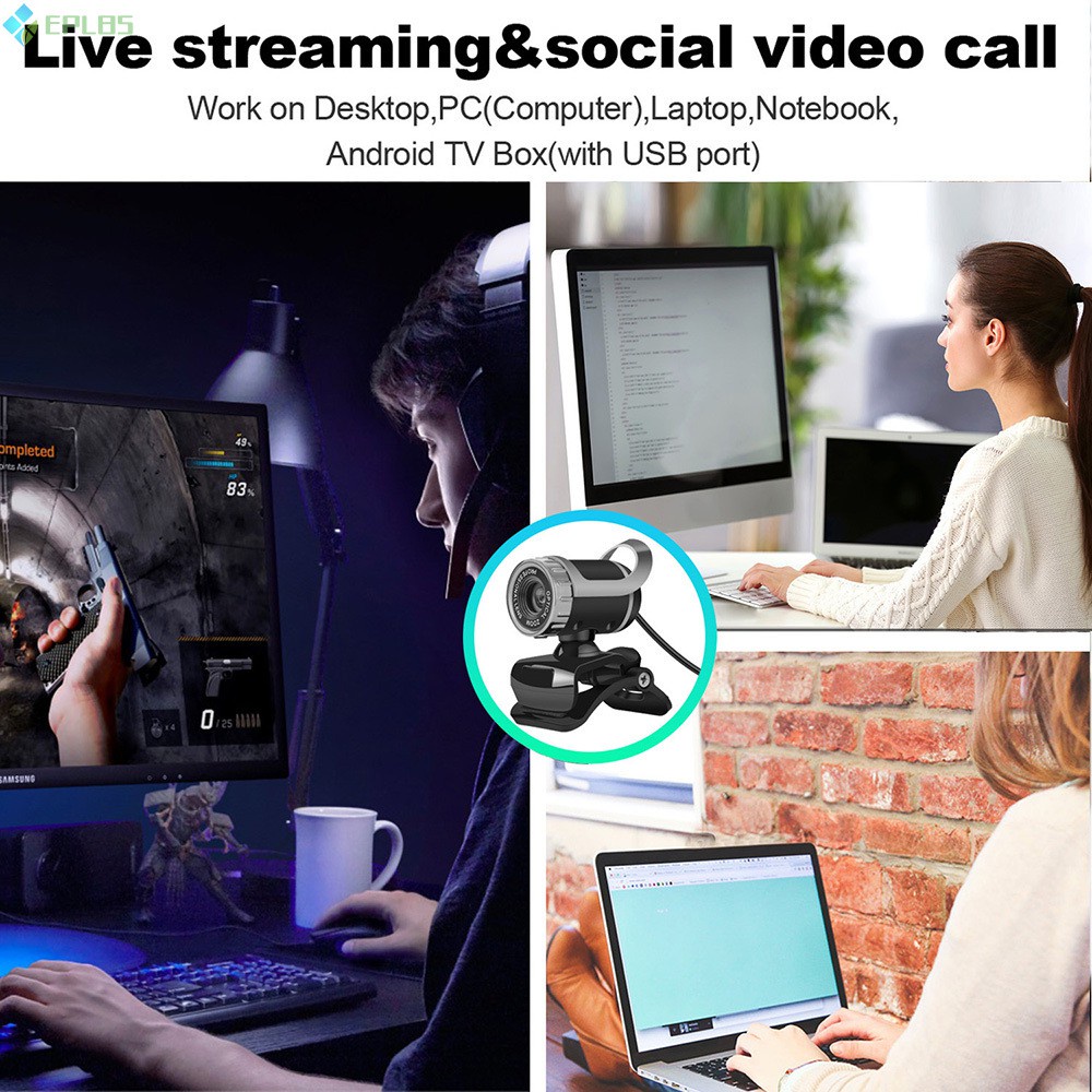 Webcam Máy Tính Độ Phân Giải Cao 1080p Hỗ Trợ Cuộc Gọi Video Có Cổng Usb | BigBuy360 - bigbuy360.vn