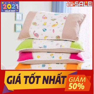 GỐI TRẺ EM VẢI MỀM KT30X50CM CAO CẤP
