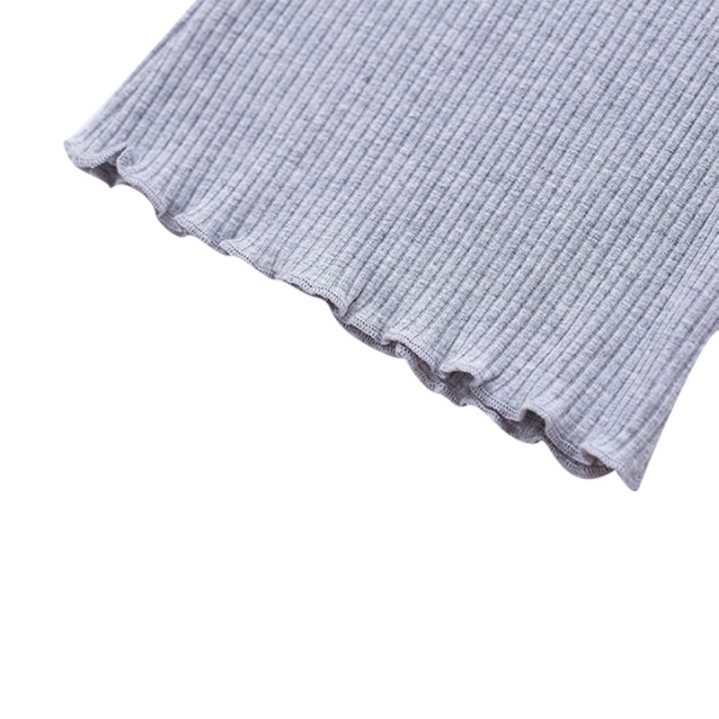 Áo thun tay dài màu trơn xinh xắn đáng yêu cho bé gái