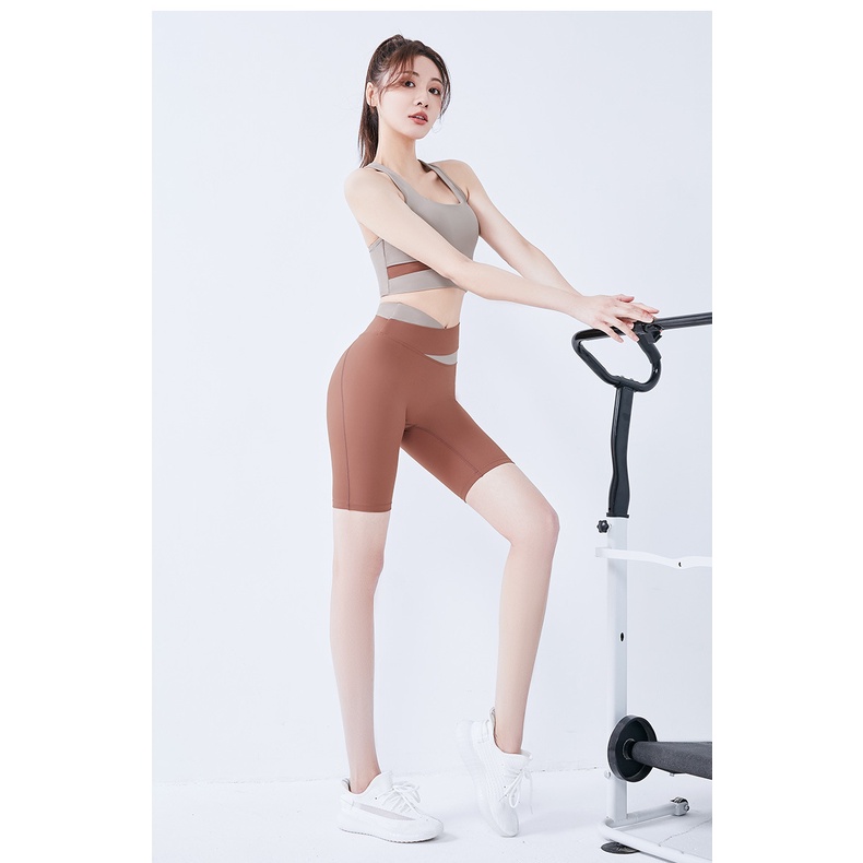 Bộ Đồ Tập Yoga Màu Sắc Tương Phản Thời Trang Cho Nữ