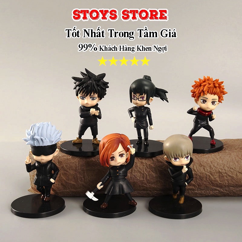 Mô Hình Jujutsu Kaisen, Chú Thuật Hồi Chiến, Gojo Cao Cấp Siêu Dễ Thương 9 cm Stoys