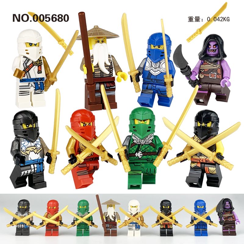 Set 8 Mô Hình Lego Ninja Thú Vị Dành Cho Bé