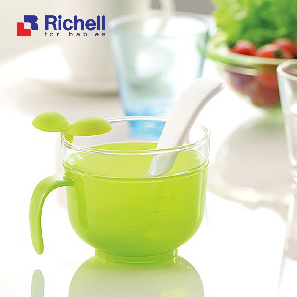 Cốc nấu cháo/ cơm nát RICHELL trong nồi cơm điện cho bé ăn dặm