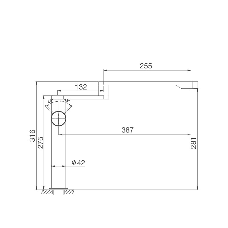 Vòi rửa chén inox Malloca - Xoay 360 độ K060-S - Hàng chính hãng