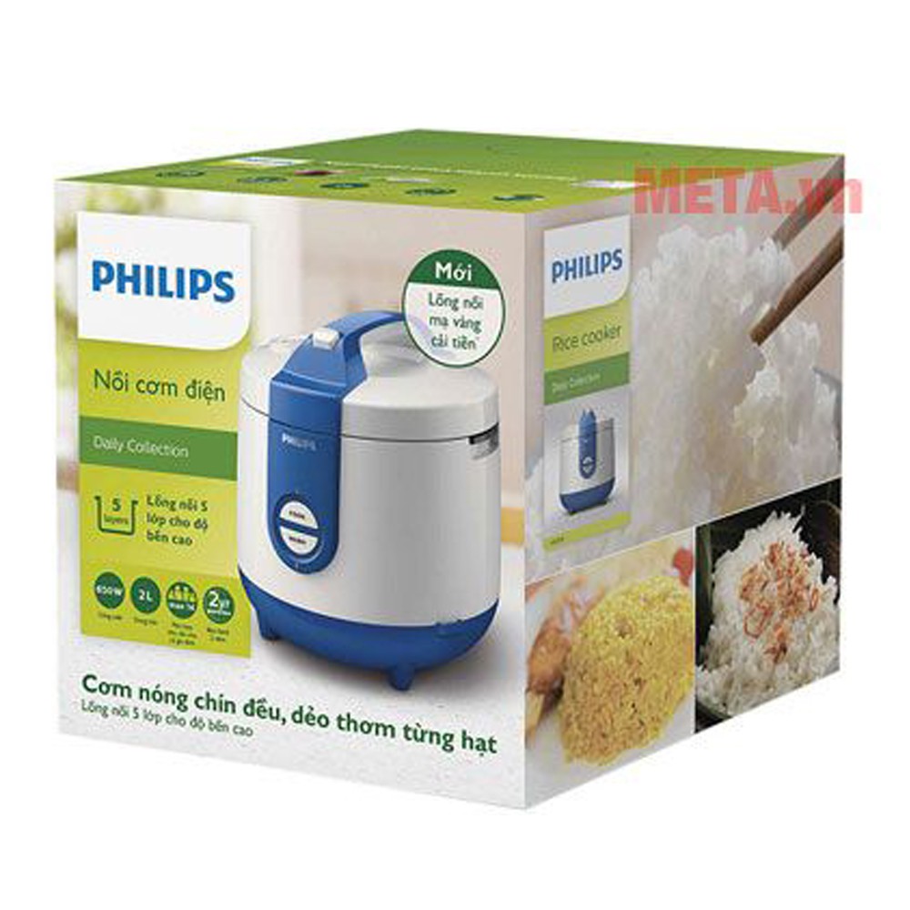 [Mã ELHADEV giảm 4% đơn 300K] Nồi cơm điện Philips HD3119/66 dung tích 2 lít