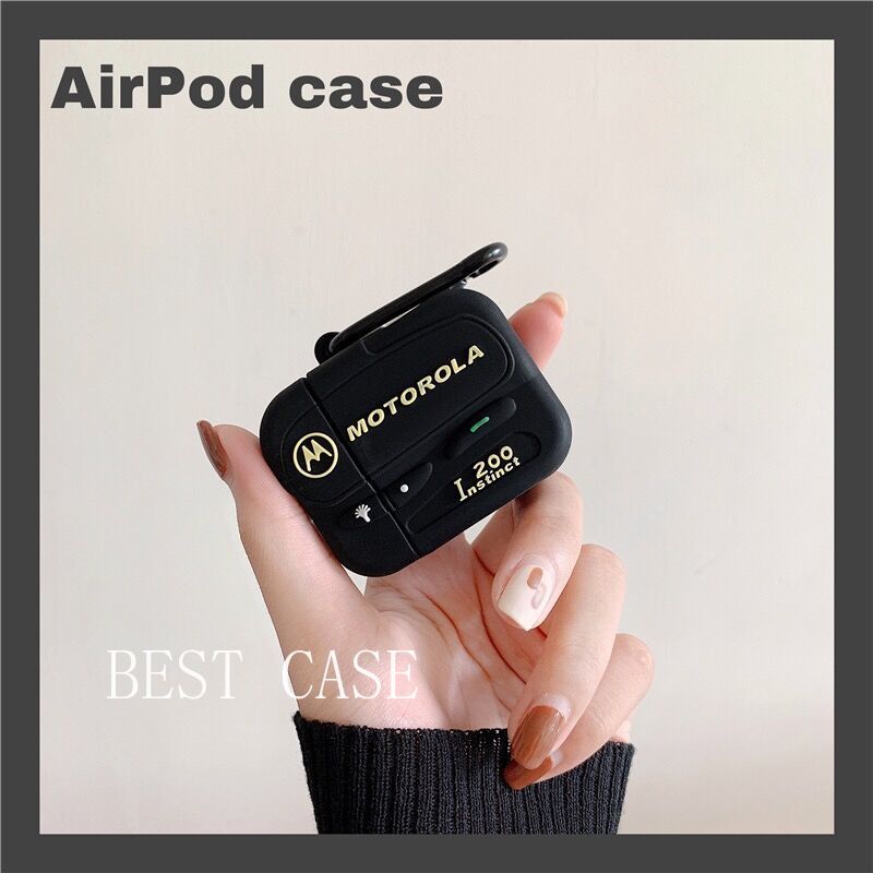 Vỏ bảo vệ cho hộp sạc tai nghe Airpods họa tiết Motorola độc đáo