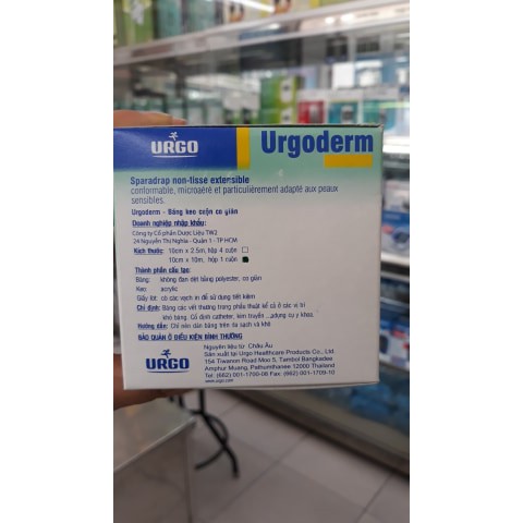 BĂNG KEO CUỘN CO GIÃN URGODERM 10X10