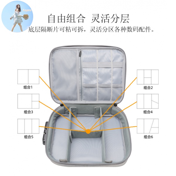 Túi Đựng Dây Cáp / Ổ Cứng Chống Trộm Tiện Dụng | BigBuy360 - bigbuy360.vn