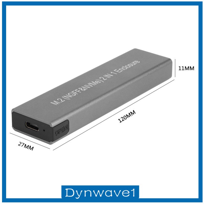 [DYNWAVE1] M.2 NVME to USB 3.1 Enclosure Adapter Converter for 2230 NVMe SSD 2TB 10Gbps