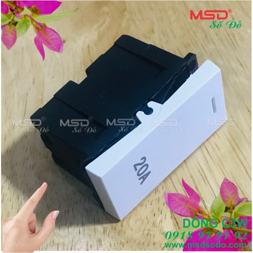 HẠT CÔNG TẮC 20A 2 CỰC BÌNH NÓNG LẠNH - SIZE 1/3 - DÒNG C3 - MÀU TRẮNG HOẶC MÀU ĐEN