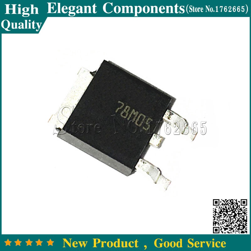 Bộ 50 78M05 TO252 L78M05 CJ78M05 TO-252 L78M05CDT Hàn điện áp ba đầu