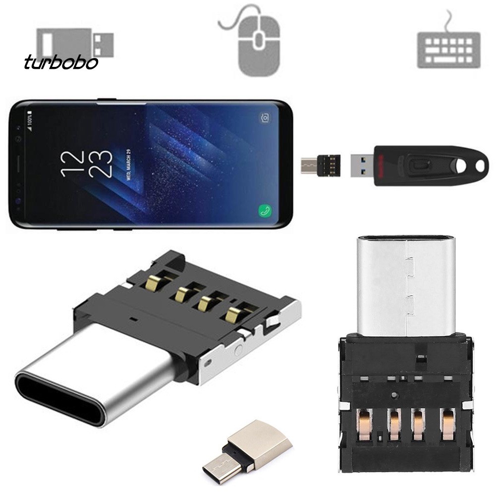 Đầu Chuyển Đổi Từ Giắc Cắm Type-C Sang Giắc Cắm Usb Otg Tiện Dụng Chất Lượng Cao