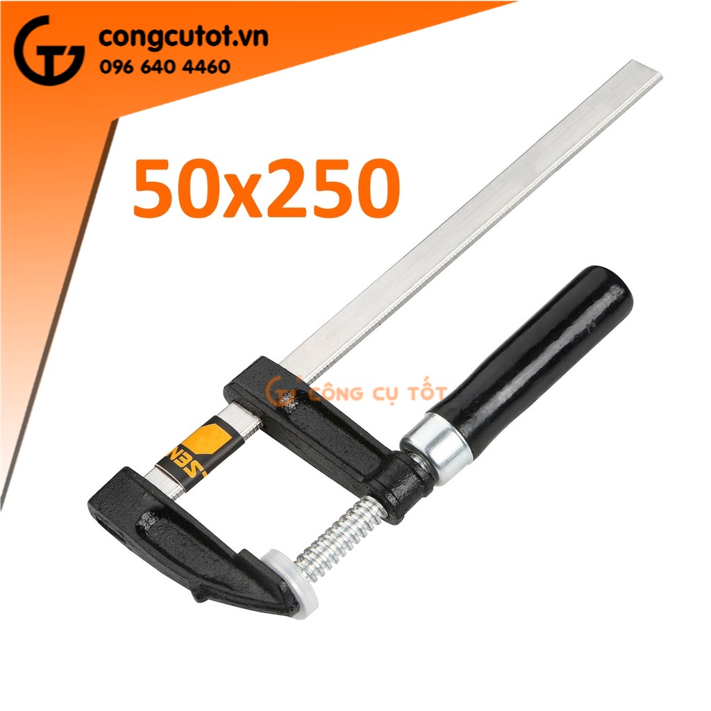 Cảo chữ f cán gỗ 50x250mm TOLSEN 10125