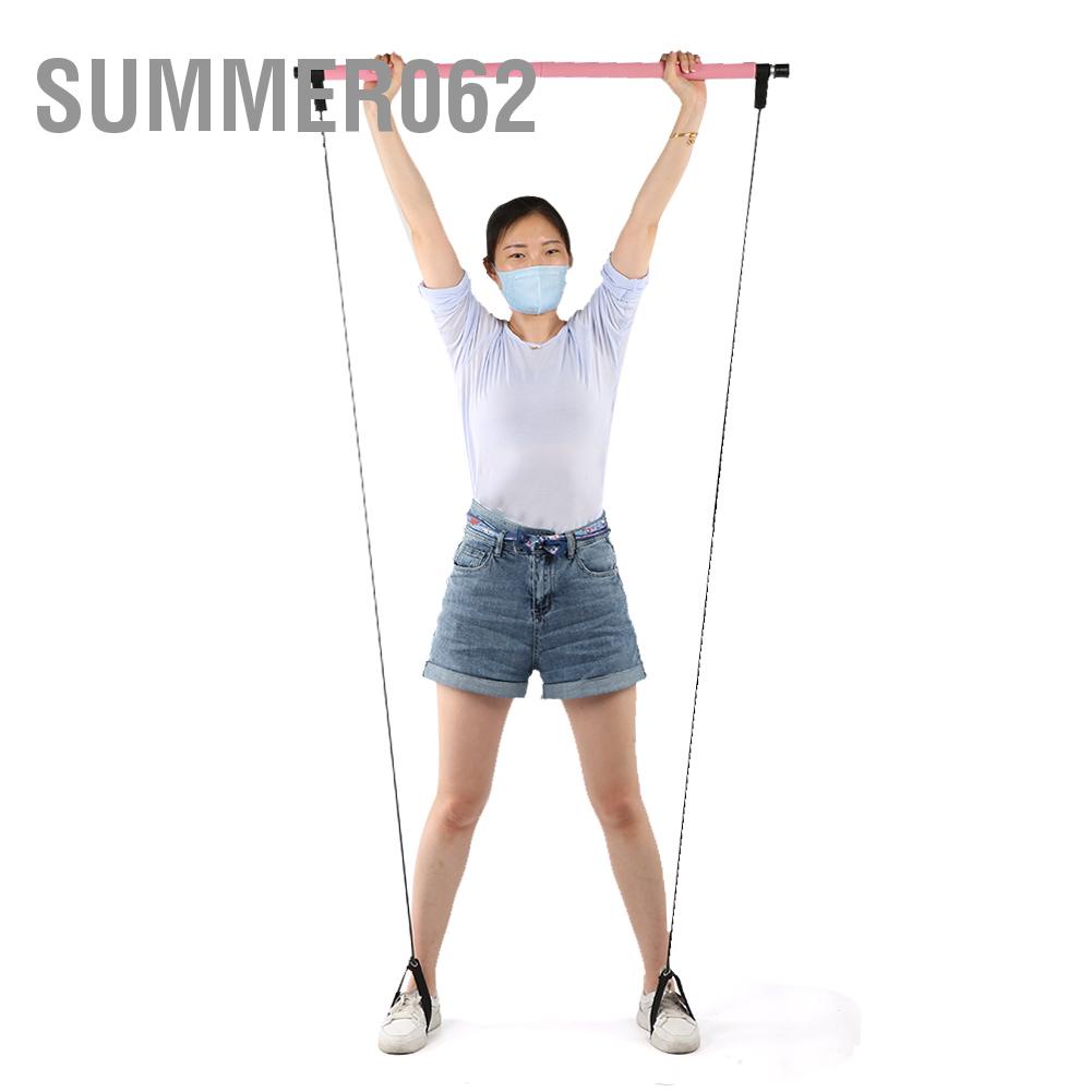 Summer062 Yoga Pulling Rope Fitness Equipment Pilates Bar Multifunction Domestic Slimming Elastic Rods Muscular Relaxation