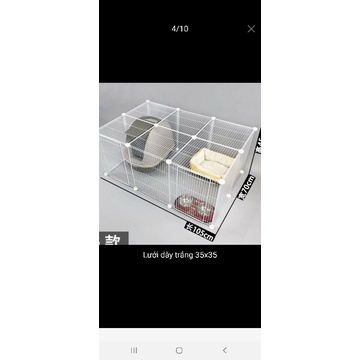 Lưới nan dày lắp ghép 35x35 và 35x45 (trắng và đen) (tặng chốt nối)