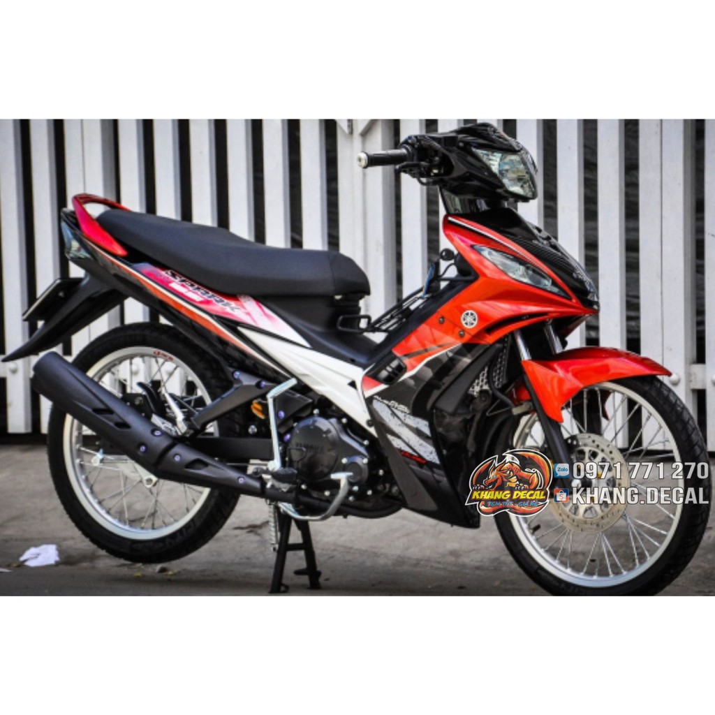 Tem rời Exciter 135 spark thái Đỏ đen