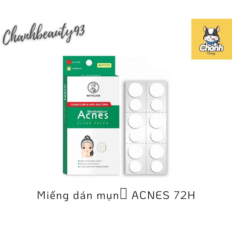 Hộp dán mụn Acnes Clear Patch x 24 Miếng